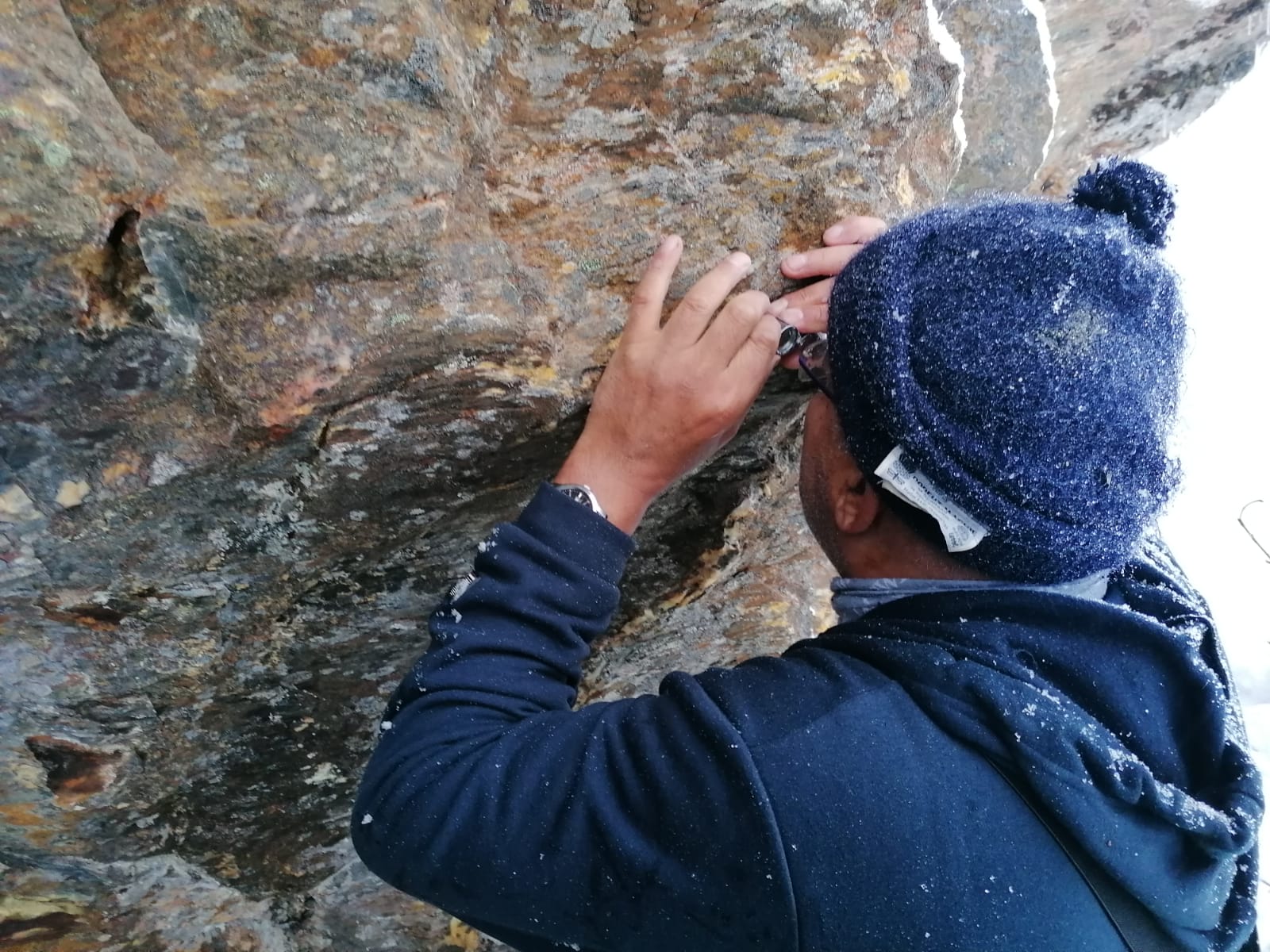 Mine entrance at Mokk exploration site